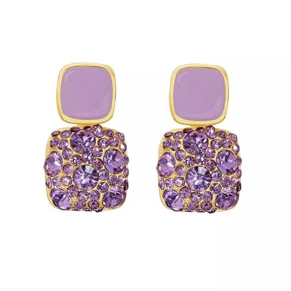 Jewelry - Will restock..Purple Square Stud Earrings